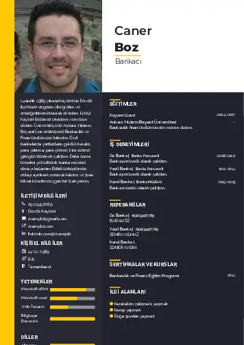 Bankacı CV Örnekleri cv indir